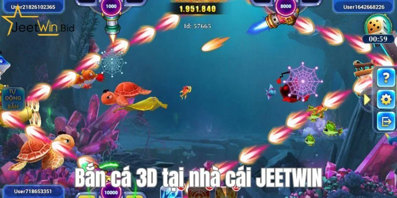 Bắn Cá Jeetwin 3 Bắn cá 3D thu hút đông đảo người chơi truy cập mỗi ngày.